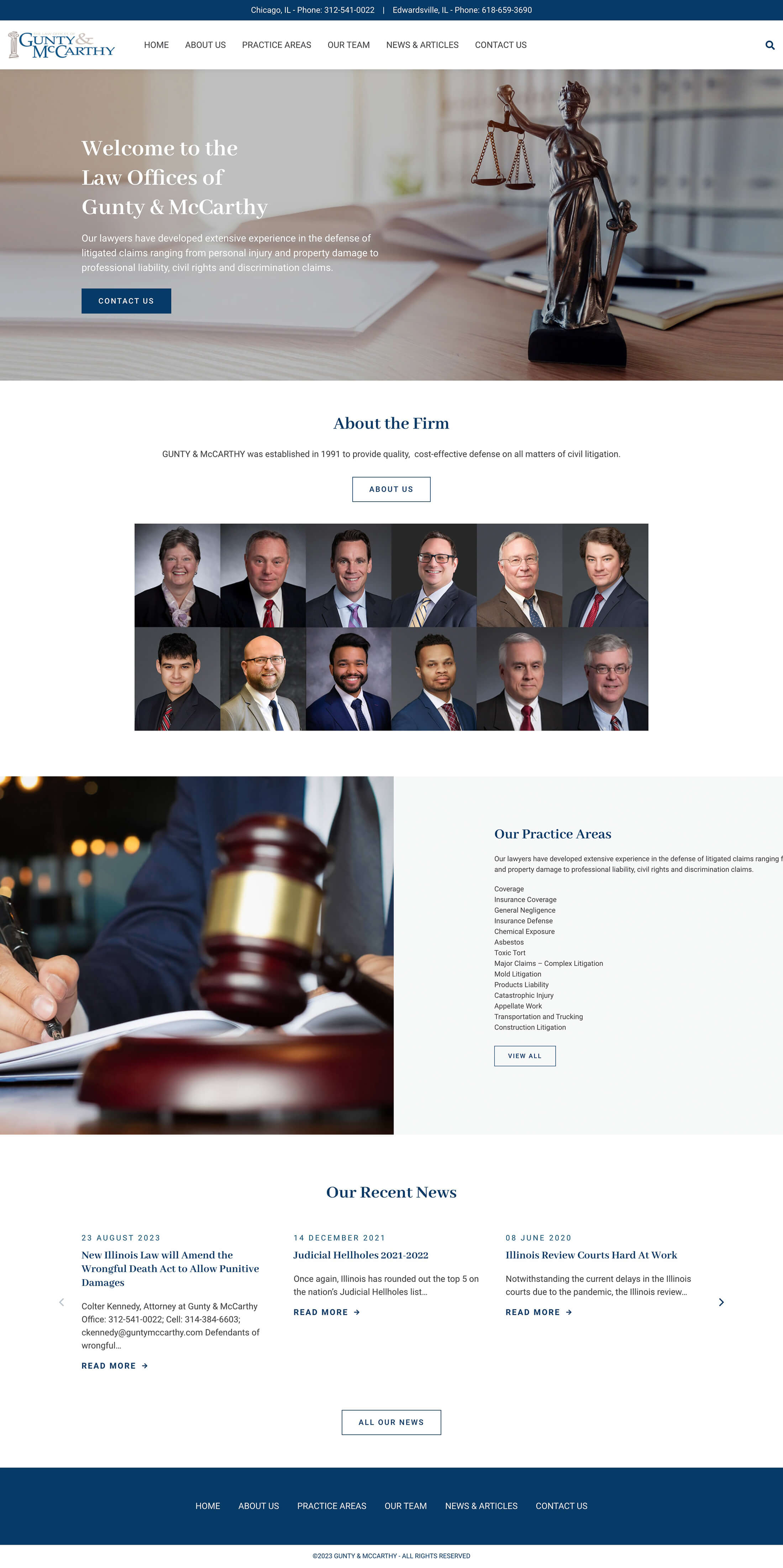 Gunty & McCarthy — στιγμιότυπο website