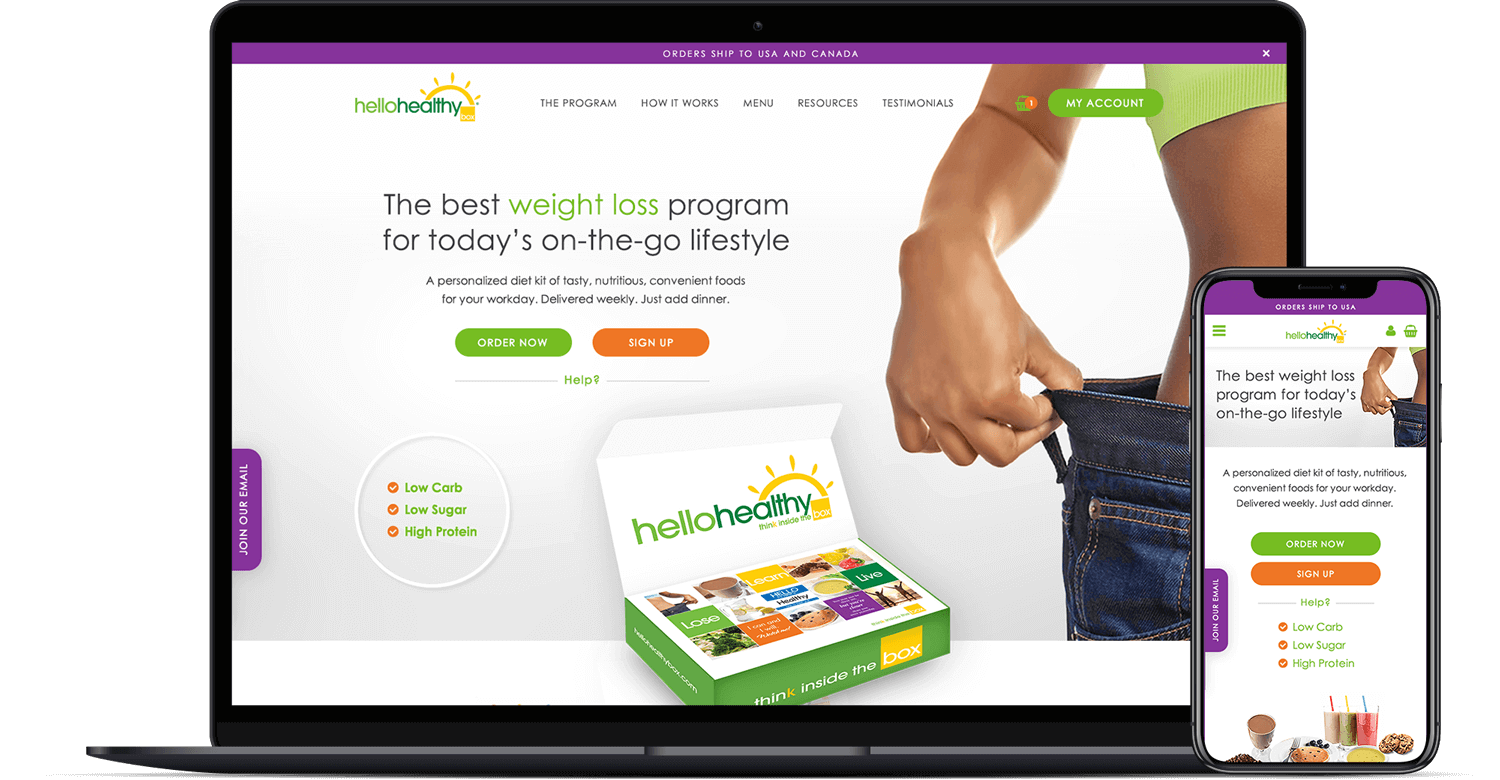Hello Healthy Box — προβολή σε συσκευές