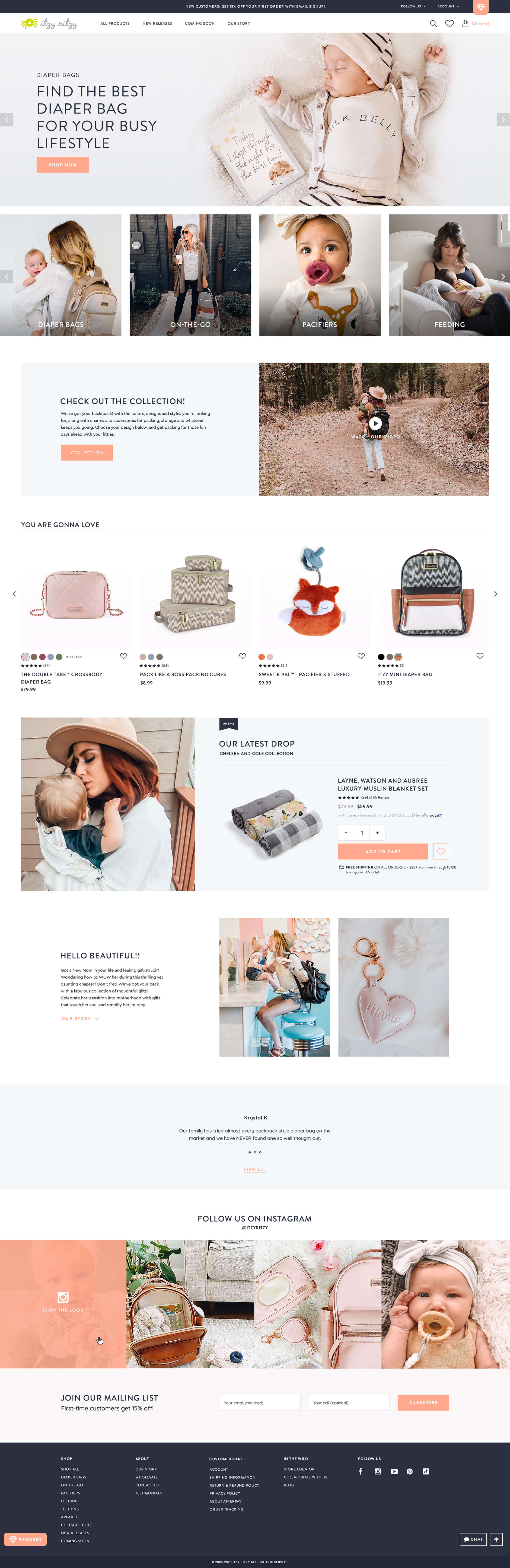 Itzy Ritzy — στιγμιότυπο website