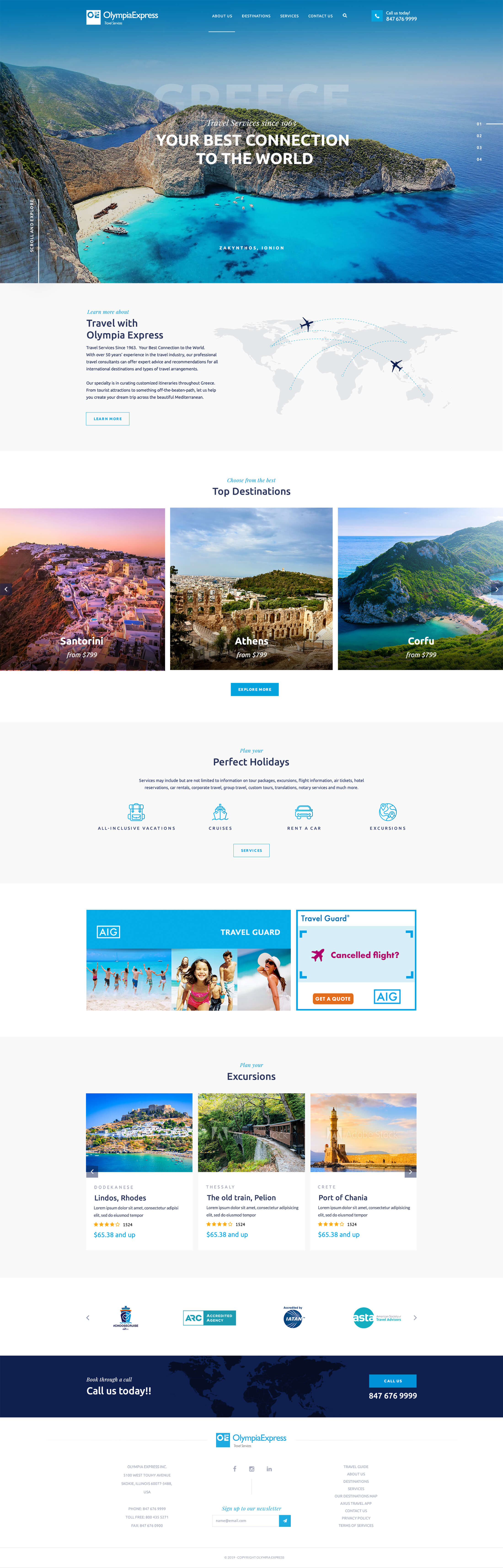 Olympia Express — στιγμιότυπο website