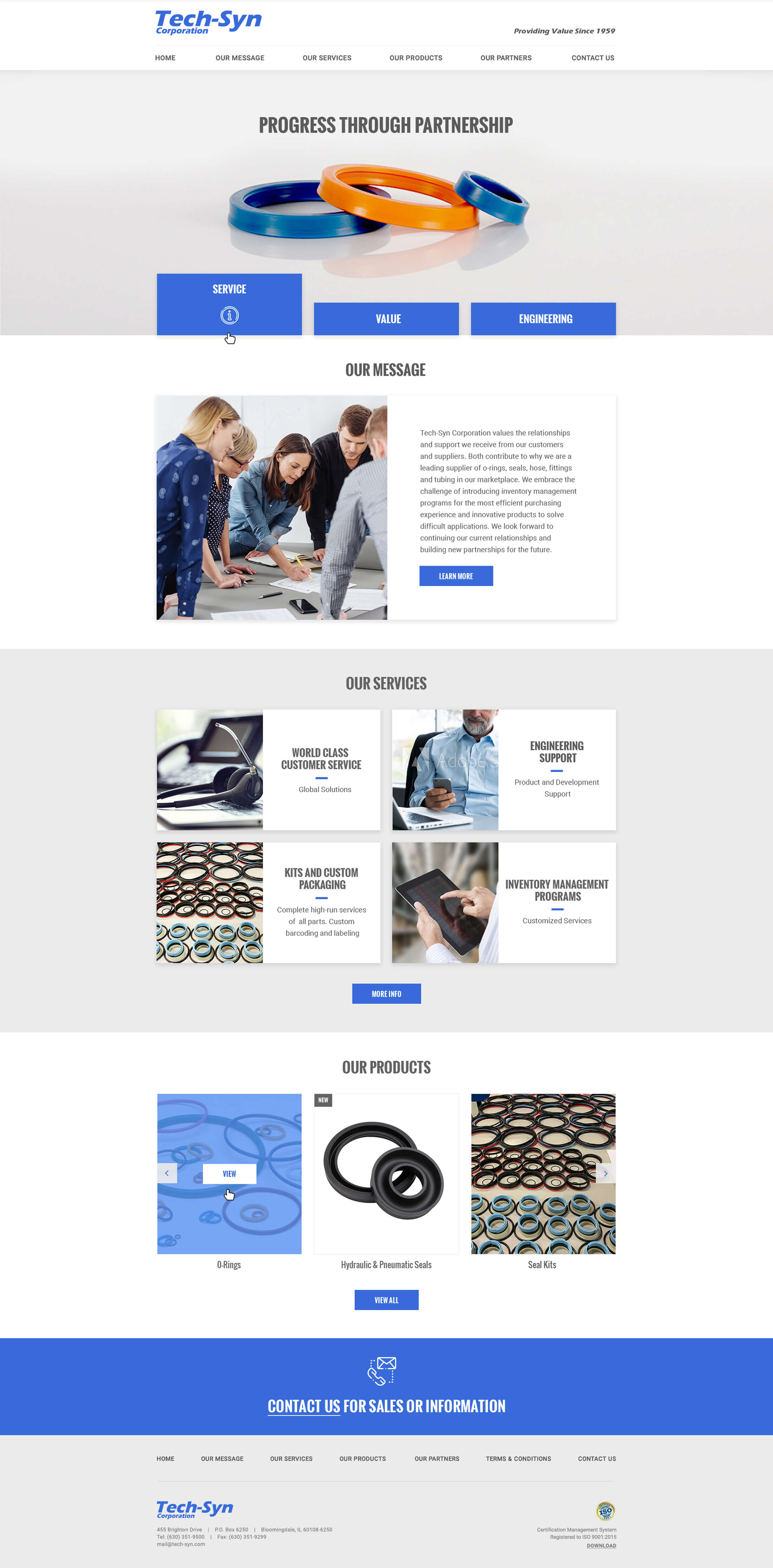 Tech-Syn — στιγμιότυπο website