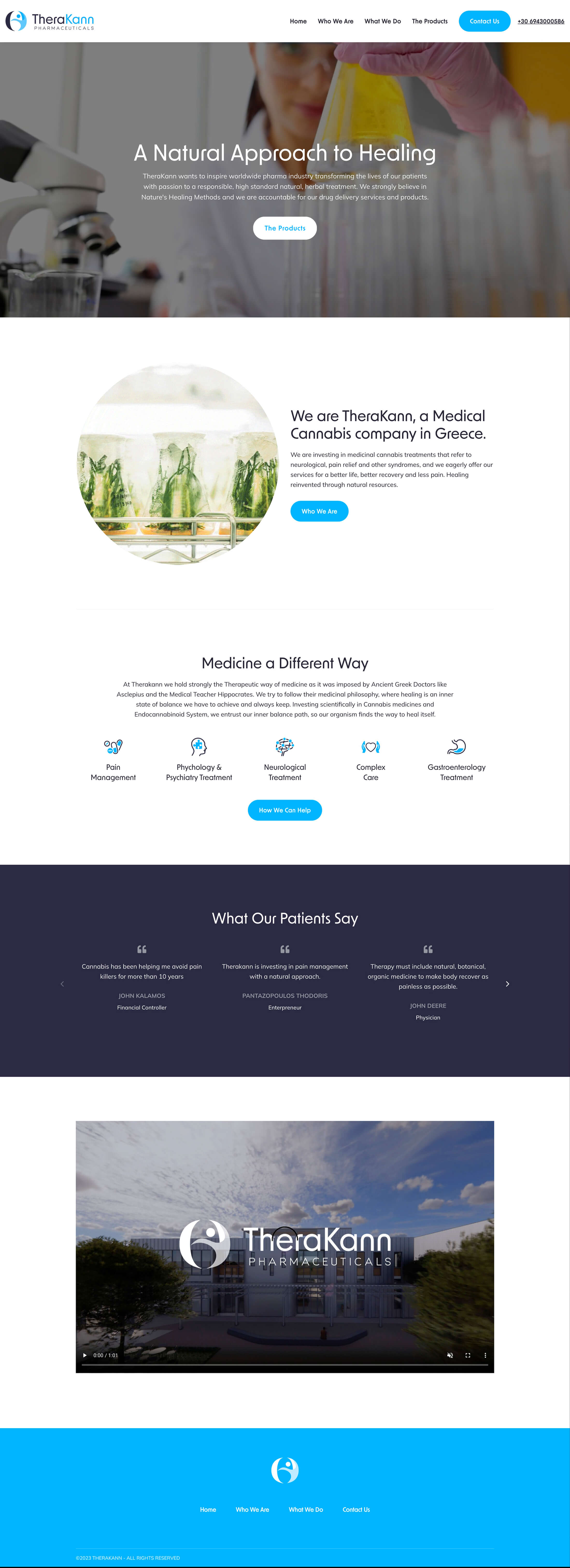 TheraKann — στιγμιότυπο website