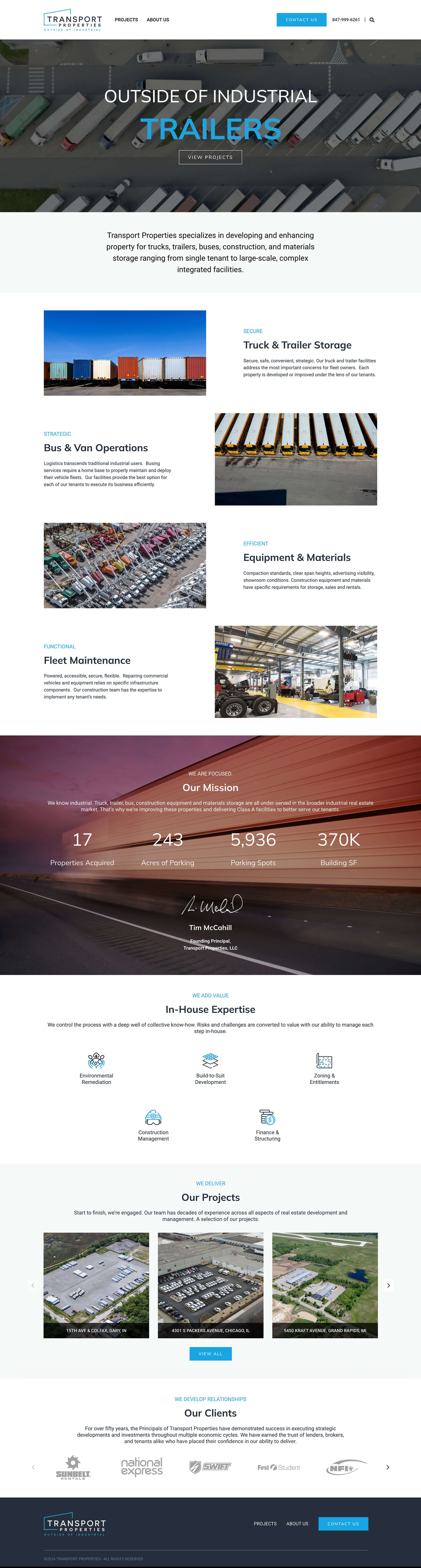 Transport Properties — στιγμιότυπο website